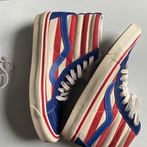 Vans Sk8 Hi 38 DX og blue og red white striped